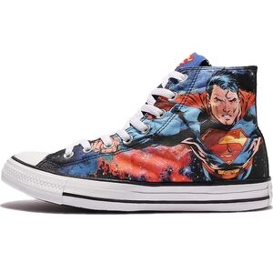 Converse Superman Chucks High-Top Sneakers Mens 12 NEW!
